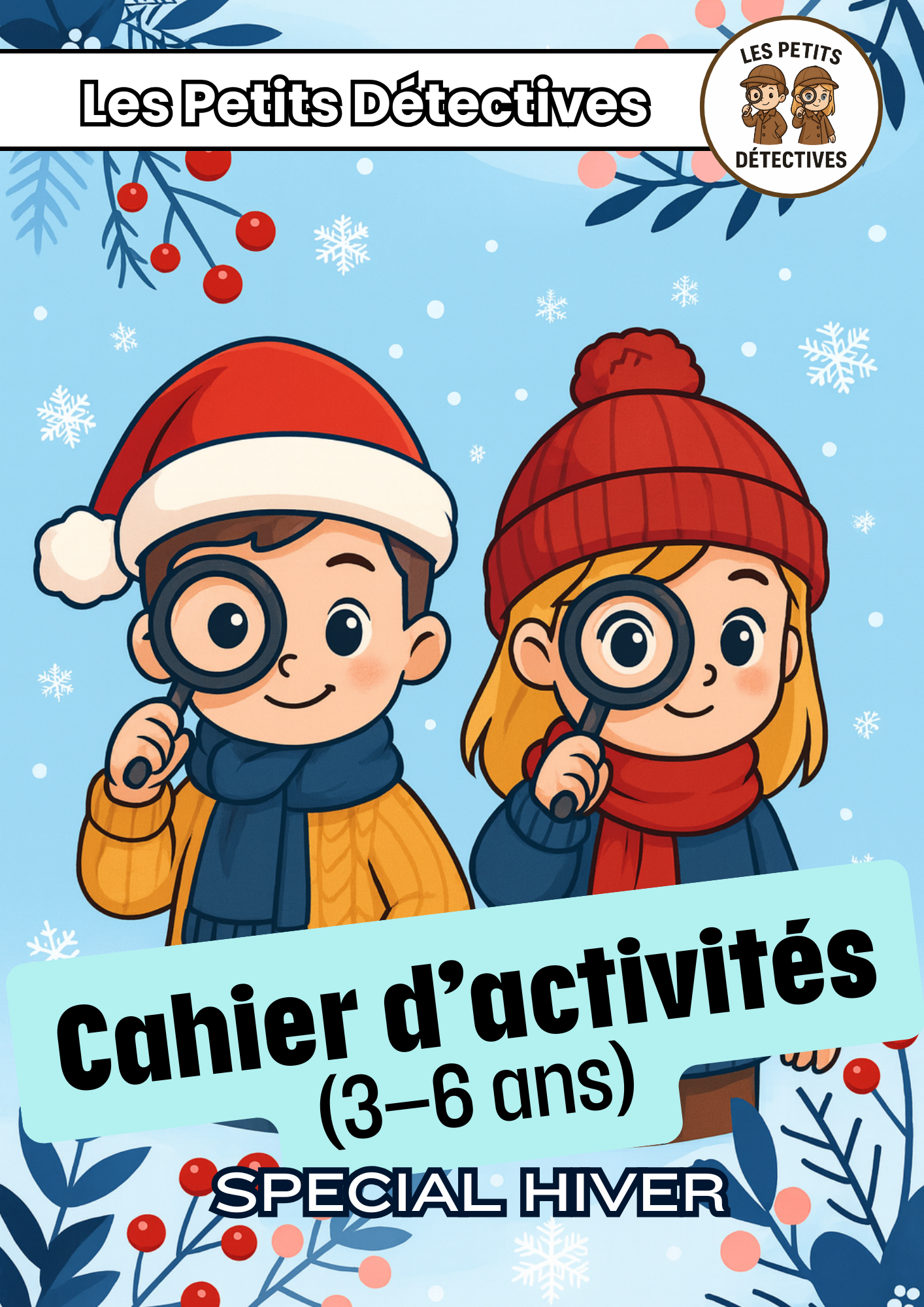 Les Petits Détectives - Cahier d’Activités Hiver 3-6 ans